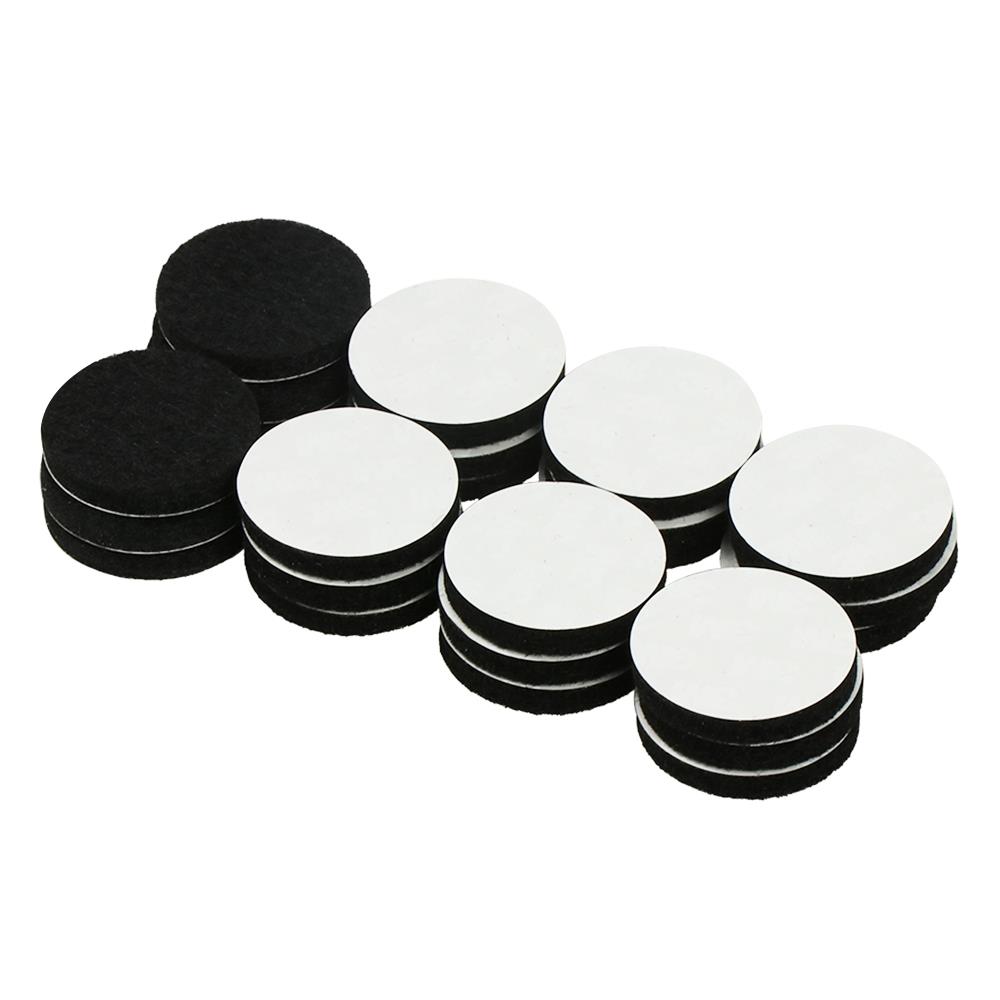 สักหลาดกลม SCOTCH 34X34 MM สีดำ จำนวน 24ชิ้น