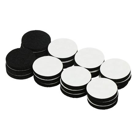 สักหลาดกลม SCOTCH 34X34 MM สีดำ จำนวน 24ชิ้น_0