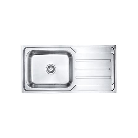 ซิงค์ฝัง 1 หลุม 1 ที่พัก HAFELE HERCULES 495.39.300 LH สเตนเลส_0