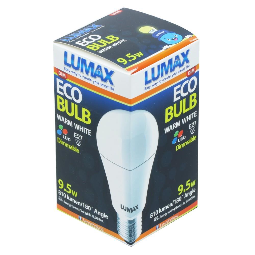 หลอด LED LUMAX Ecobulb Dim 9.5 วัตต์ WARMWHITE E27