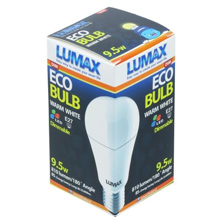 หลอด LED LUMAX Ecobulb Dim 9.5 วัตต์ WARMWHITE E27_2