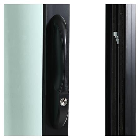 ประตูบานเลื่อน อะลูมิเนียม S-S มุ้ง ONE STOP F8 160X205 ซม. สีดำ_3