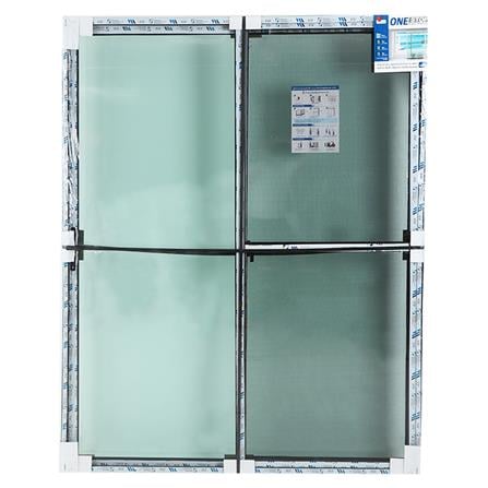 ประตูบานเลื่อน อะลูมิเนียม S-S มุ้ง ONE STOP F8 160X205 ซม. สีดำ_5