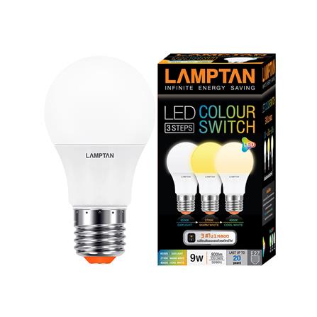 หลอด LED LAMPTAN COLOR 3IN1 9 วัตต์ E27 COOLWHITE/DAYLIGHT/WARMWHITE_1
