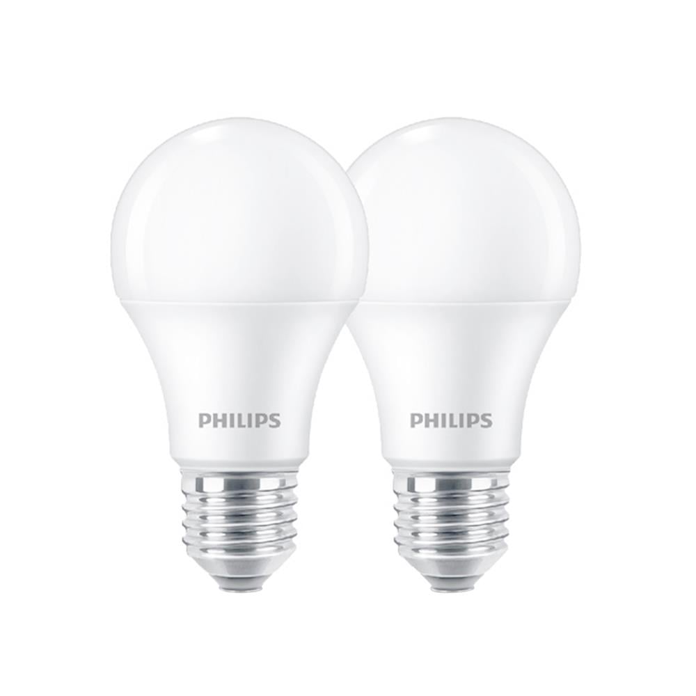 หลอด LED PHILIPS A60 ESSENTIAL 9 วัตต์ DAYLIGHT E27 (แพ็ก 2 ชิ้น)