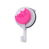 HOOK ROUND VACUUM FANCY WHITE/PINK