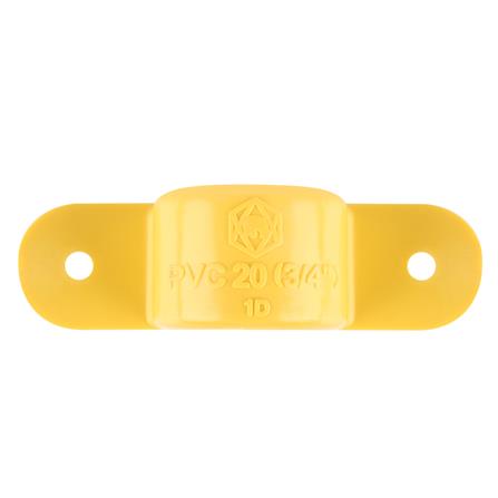 แคลมป์จับท่อ SCG 3/4 นิ้ว สีเหลือง_1