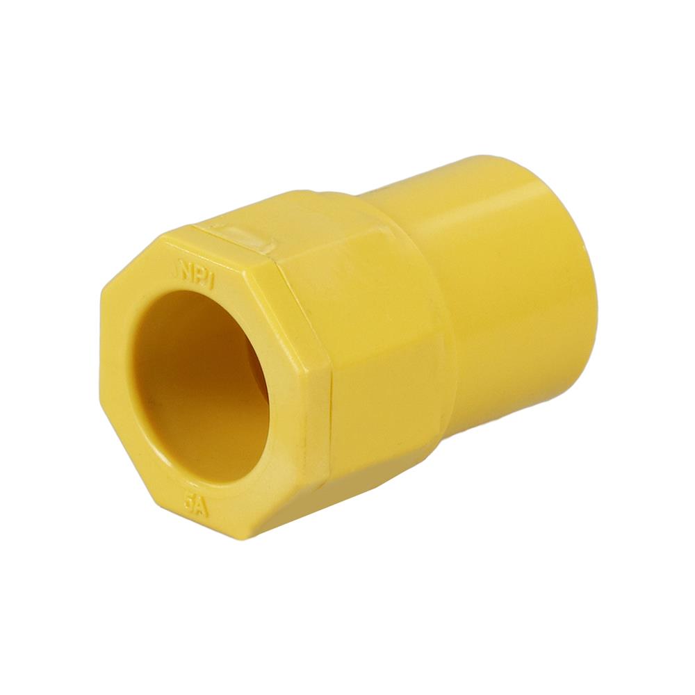 ข้อต่อเข้ากล่อง PVC SCG ขนาด 3/8 นิ้ว สีเหลือง