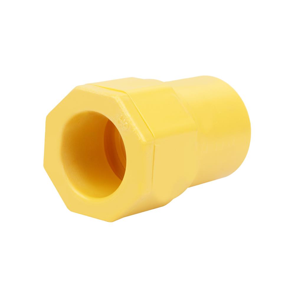 ข้อต่อเข้ากล่อง PVC SCG 1/2 นิ้ว สีเหลือง