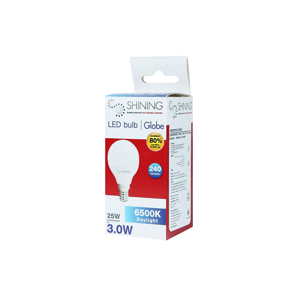 หลอด LED Bulb Shining 15000Hr 3W DL E14