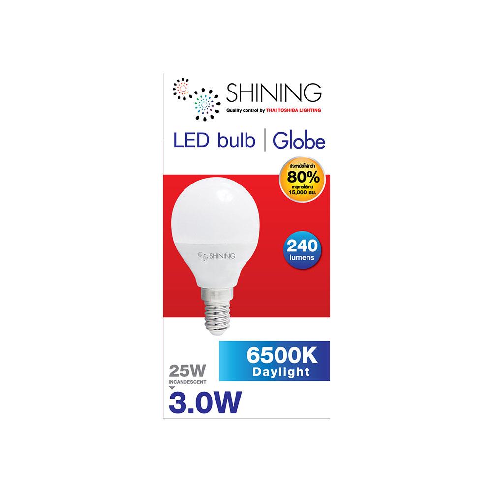 หลอด LED Bulb Shining 15000Hr 3W DL E14