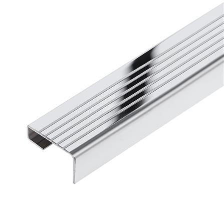 จมูกบันไดสเตนเลส DP NL 402431 4 ซม. 2.4 ม. สีเงินเงา_0