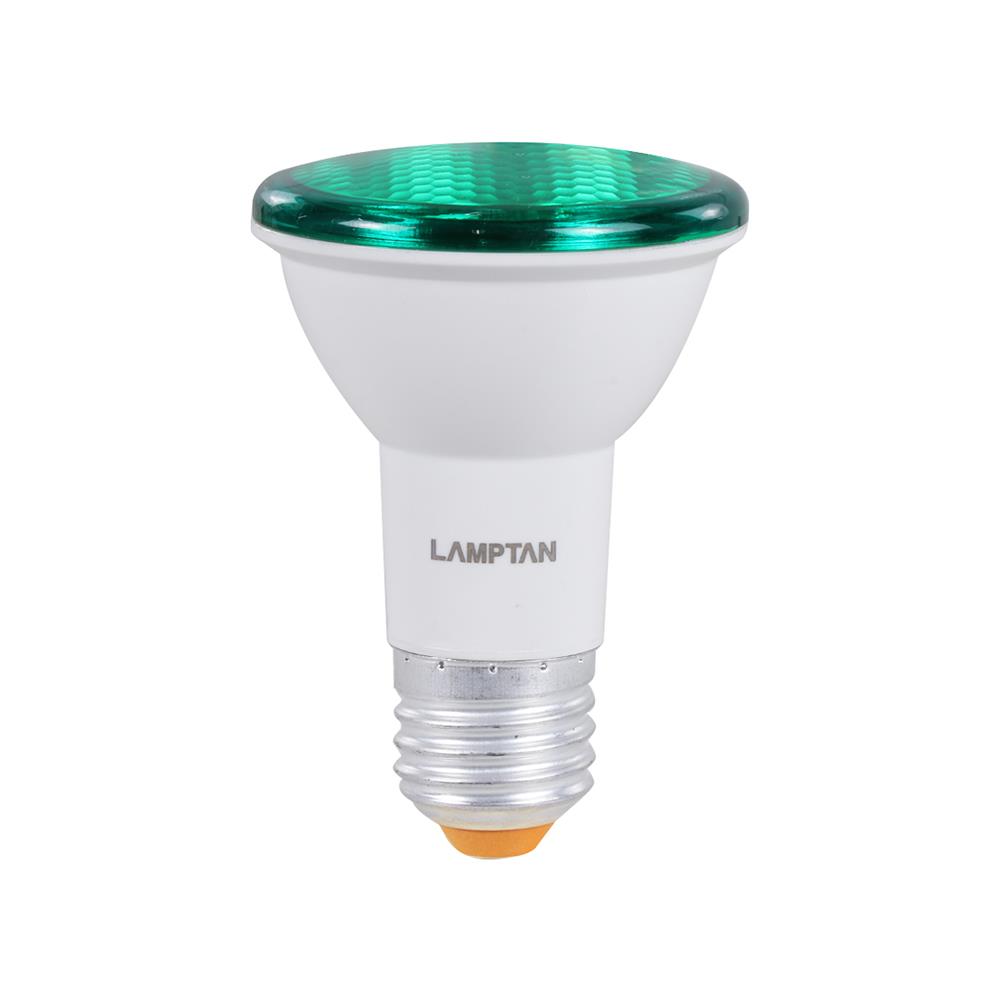 หลอด LED LAMPTAN PAR20 IP65 6 วัตต์ E27 สีเขียว