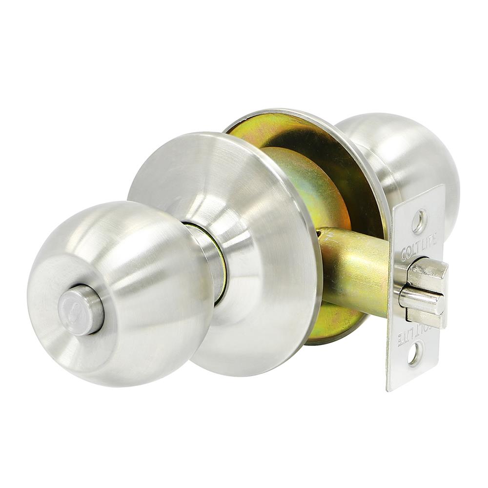 ลูกบิดทั่วไป COLT A68717 SS ฝาใหญ่ หัวกลม สีสเตนเลส