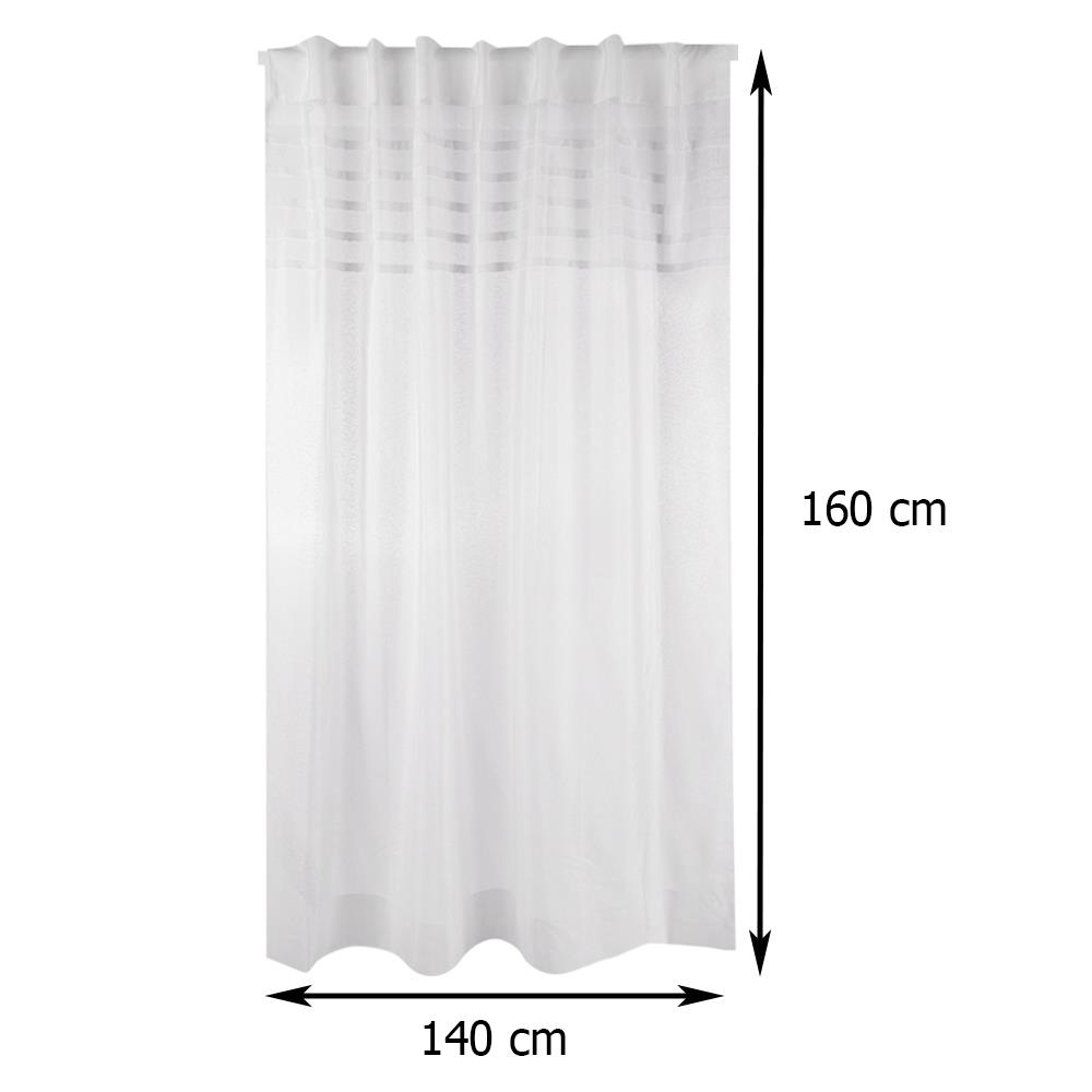 ม่านโปร่งซ่อนหู HOME LIVING STYLE DITTO 140X160 ซม. สีขาว