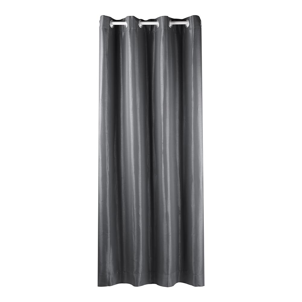 ม่าน EYELET HOME LIVING STYLE SILKY UV 140X220 ซม. สีเทา