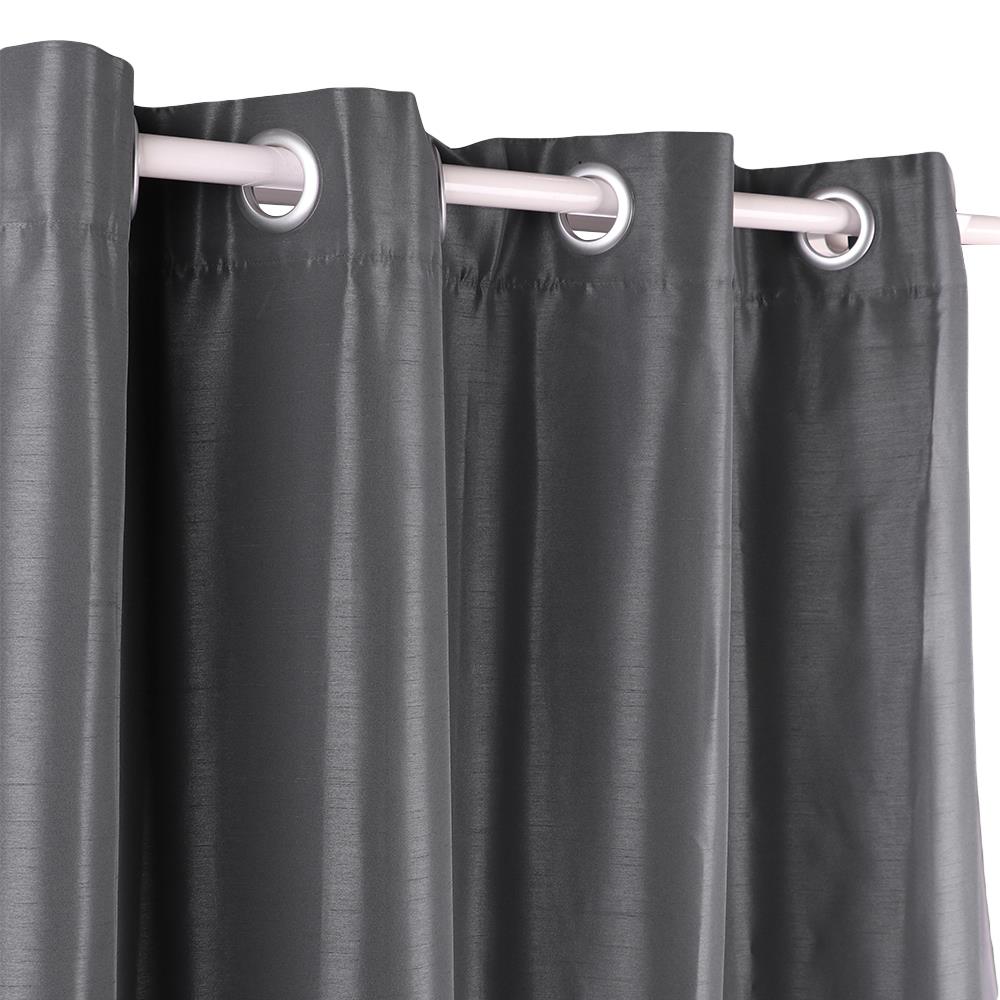 ม่านEYELET HOME LIVING STYLE SILKY UV 140X160 ซม. สีเทา