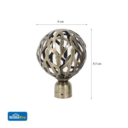 หัว-ท้ายรางผ้าม่าน HOME LIVING STYLE RAMI 19 มม. สีทอง_4