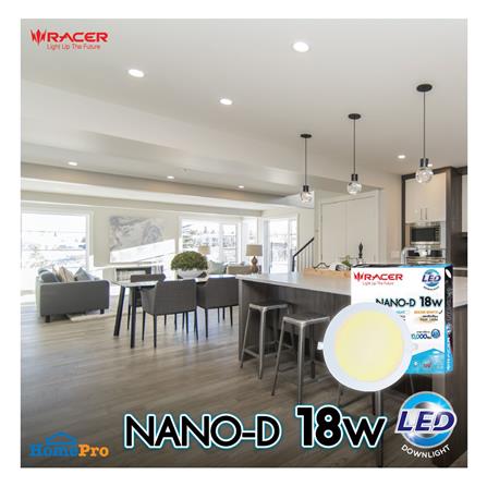 โคมไฟดาวน์ไลท์ LED RACER NANO-D 18 วัตต์ WARMWHITE_4