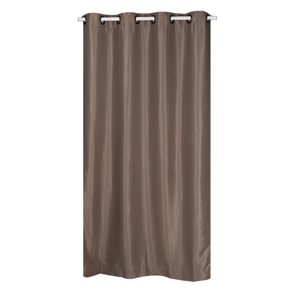 ม่าน EYELET HOME LIVING STYLE SILKY UV 140X220 ซม. สีน้ำตาล