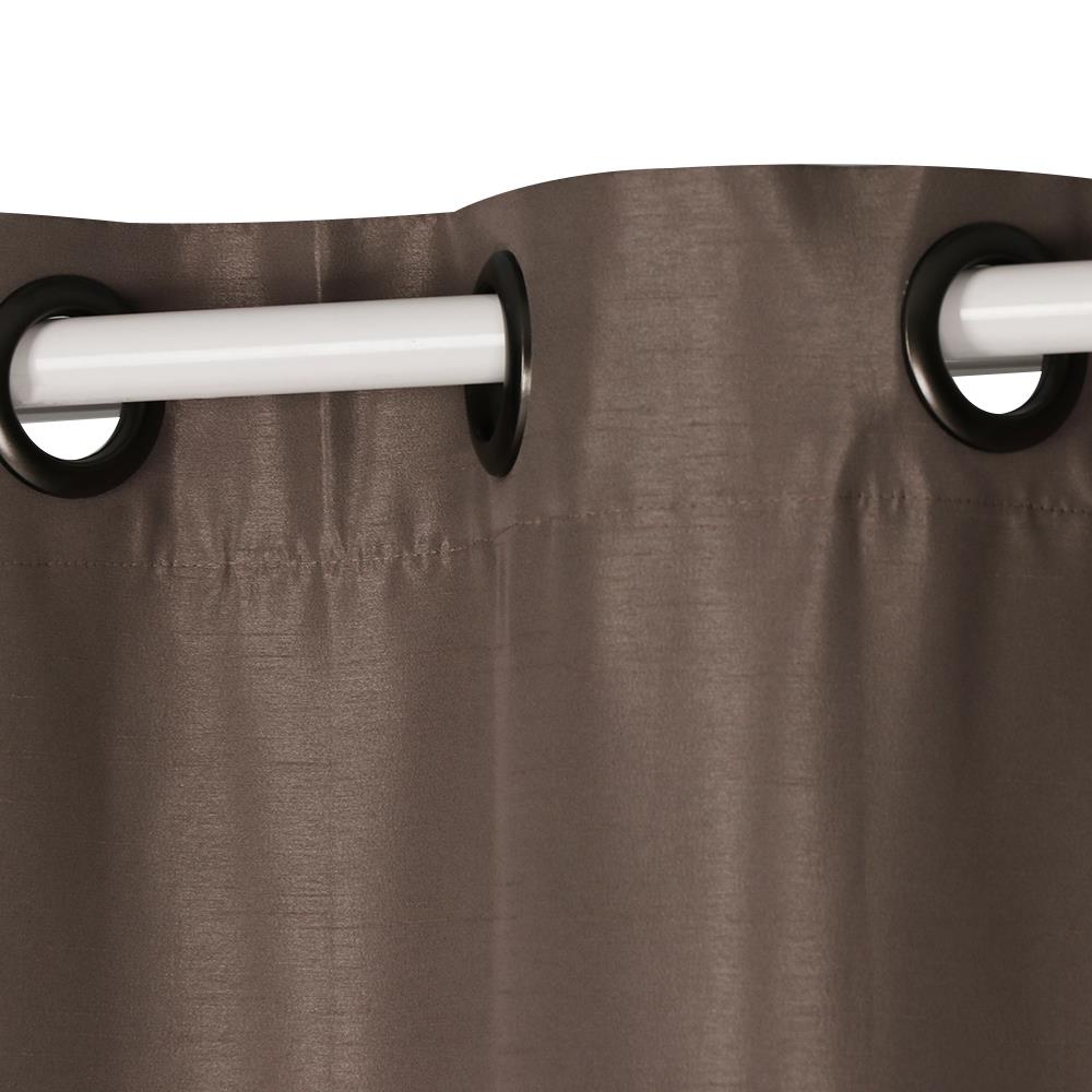 ม่าน EYELET HOME LIVING STYLE SILKY UV 140X220 ซม. สีน้ำตาล