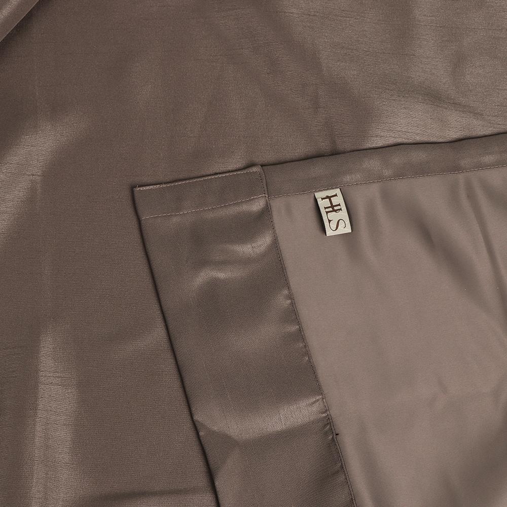 ม่าน EYELET HOME LIVING STYLE SILKY UV 140X220 ซม. สีน้ำตาล