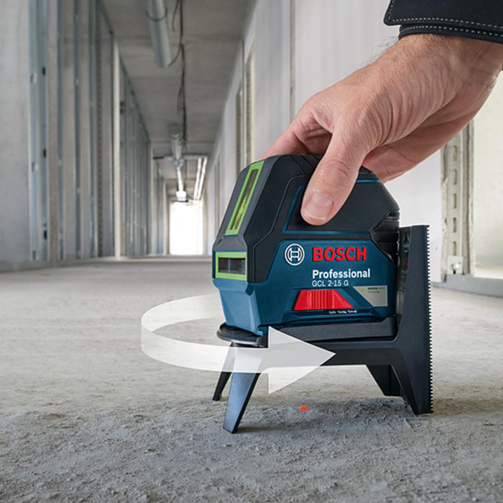 GREEN-BEAM LASER LEVEL BOSCH GCL2-15G BLUE-BLACK