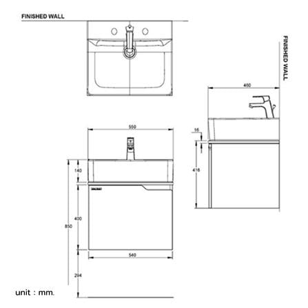 เคาน์เตอร์ AMERICAN STANDARD CLBF550-YWAF_1