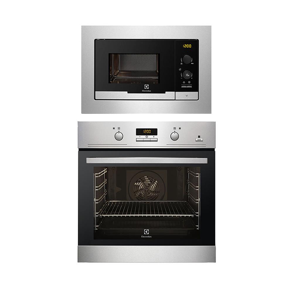 BUILTIN MICROWAVE+BUILTIN OVEN ELECTROLUX EMS2085X+EOB2400AOX