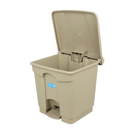 ถังขยะเหยียบเหลี่ยม ACCO V018051 ขนาด 30L สีเทา_2