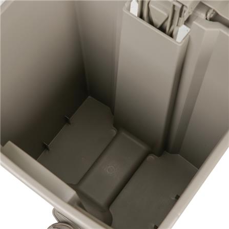 ถังขยะเหยียบเหลี่ยม ACCO V018051 ขนาด 45L สีเทา_4