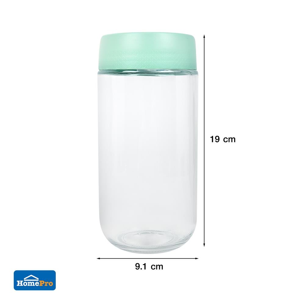 ขวดโหลแก้วฝาเกลียว MAGNIFF 0.8 ลิตร สีเขียว