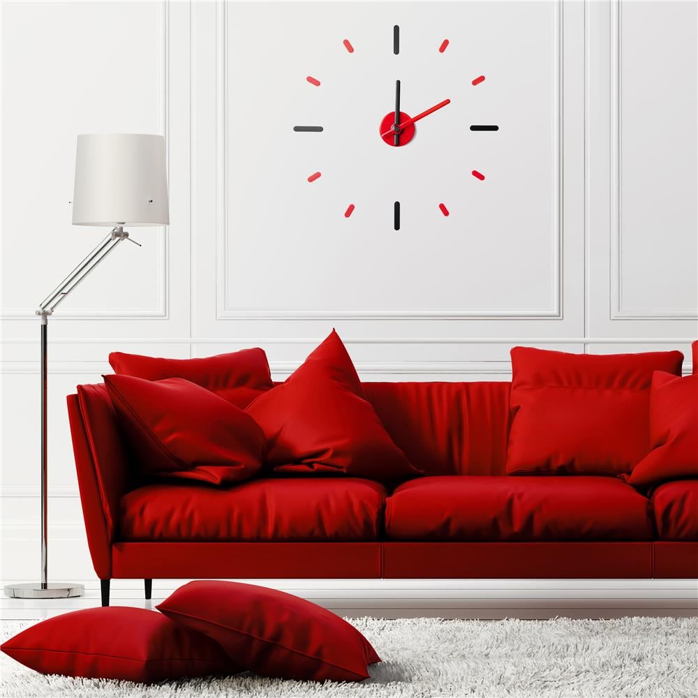 นาฬิกาติดผนัง ON TIME DIY V2 สีแดง/ดำ