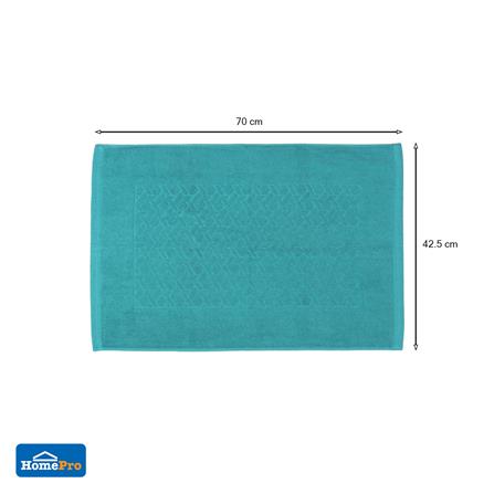 พรมขนหนู HOME LIVING STYLE BASKET 17X28 นิ้ว สีเขียว_6