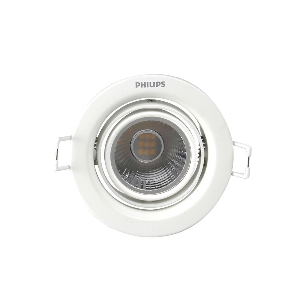 ดาวน์ไลท์ LED PHILIPS 59776 POMERON 7 วัตต์ COOLWHITE 4 นิ้ว สีขาว กลม