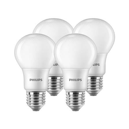 หลอด LED PHILIPS A60 8 วัตต์ DAYLIGHT E27 (แพ็ก 4 ...
