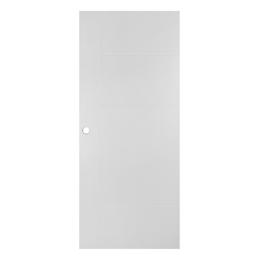 ประตูภายนอก UPVC AZLE ET-06W 80x200 ซม. สีขาว เจาะลูกบิด