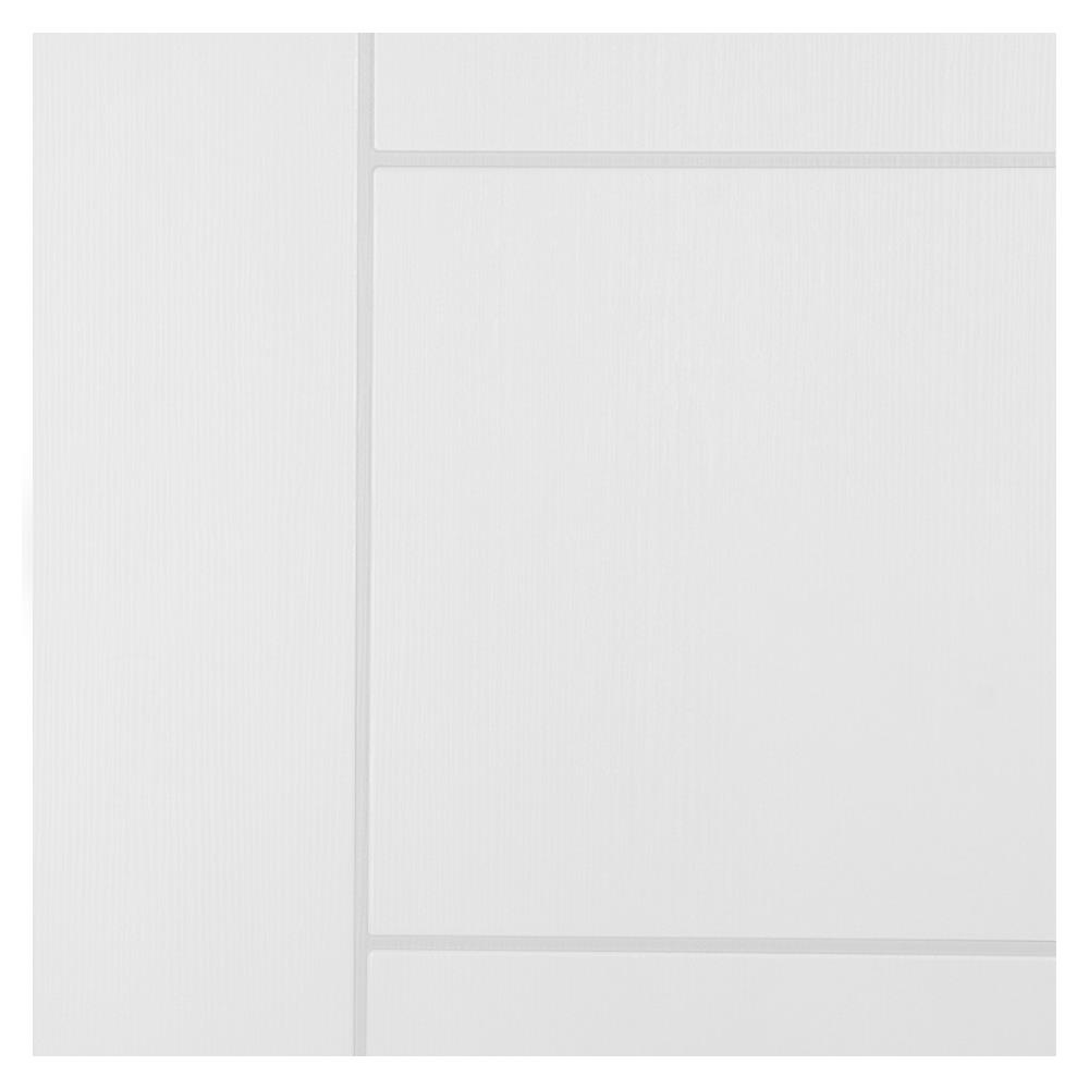 ประตูภายนอก UPVC AZLE ET-06W 80x200 ซม. สีขาว เจาะลูกบิด