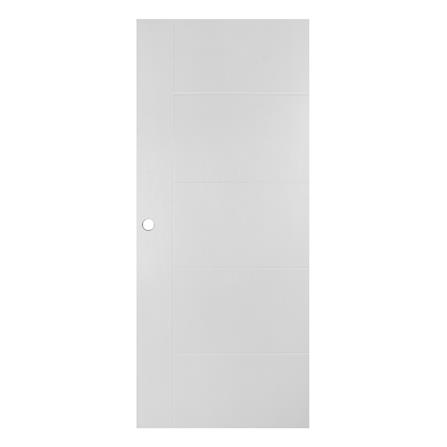 ประตูภายนอก UPVC AZLE ET-06W 80x200 ซม. สีขาว เจาะลูกบิด_0