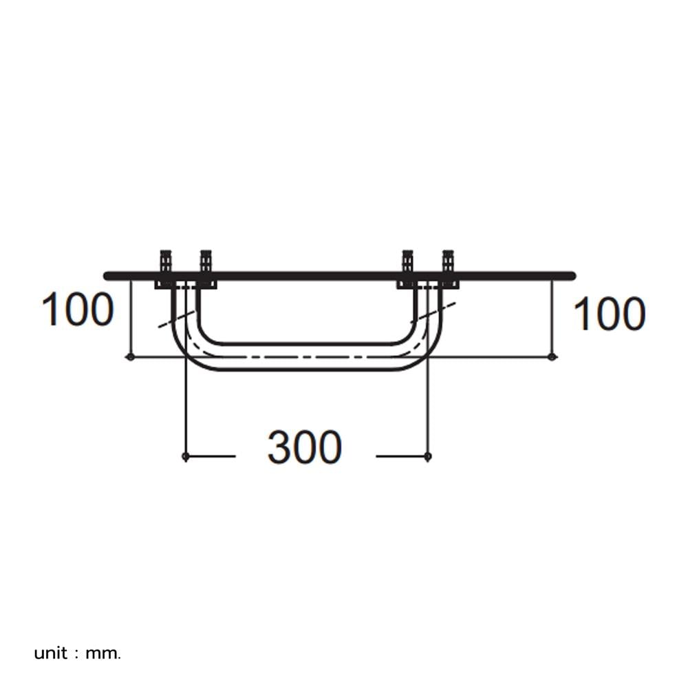 ราวมือจับ แบบตัวตรง AMERICAN STANDARD HR-380435-01