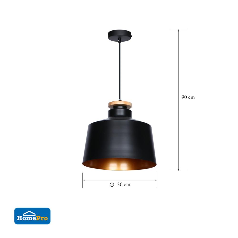 ไฟช่อ CARINI P150501-C สีดำ/ทอง 1 หัว