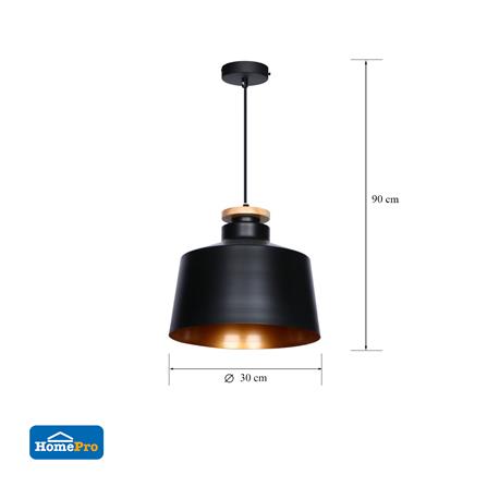 ไฟช่อ CARINI P150501-C สีดำ/ทอง 1 หัว_3