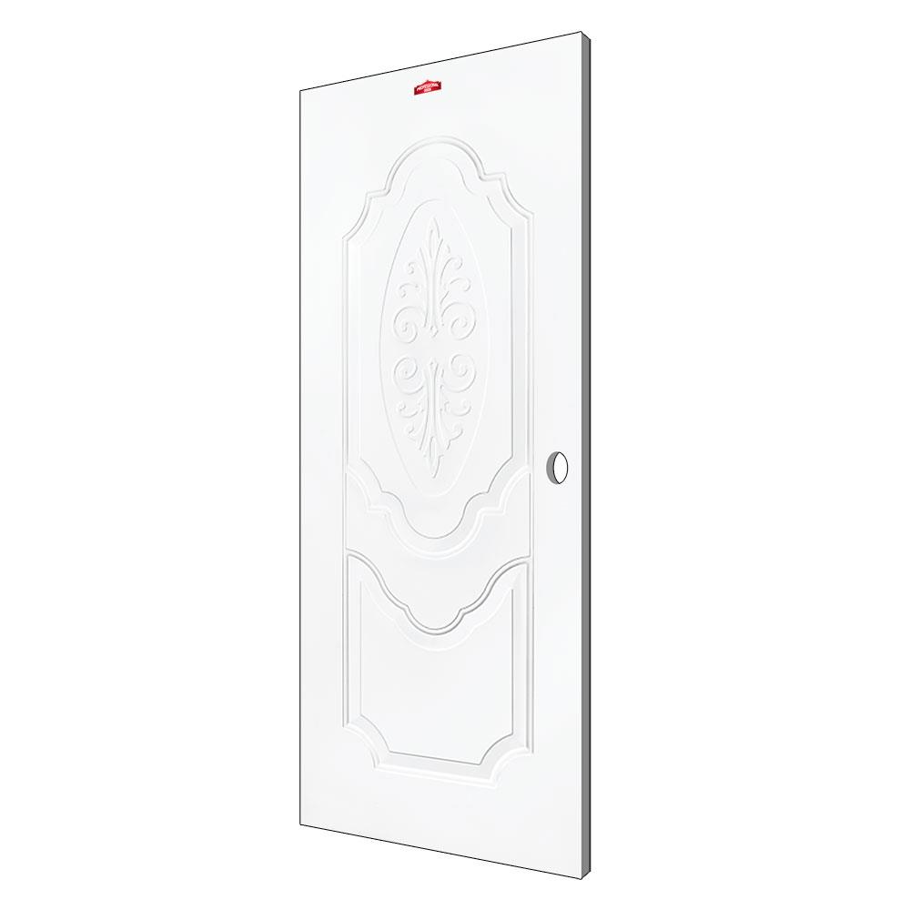 ประตูภายนอกเหล็ก เจาะลูกบิด PROFESSIONAL DOOR R1W 79.2X199.4 ซม. สีขาว