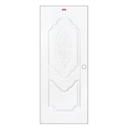 ประตูภายนอกเหล็ก เจาะลูกบิด PROFESSIONAL DOOR R1W 79.2X199.4 ซม. สีขาว_0