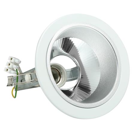 DOWNLIGHT BEC DE4/W METAL/ALUMINIUM 4" ROUND WHITE