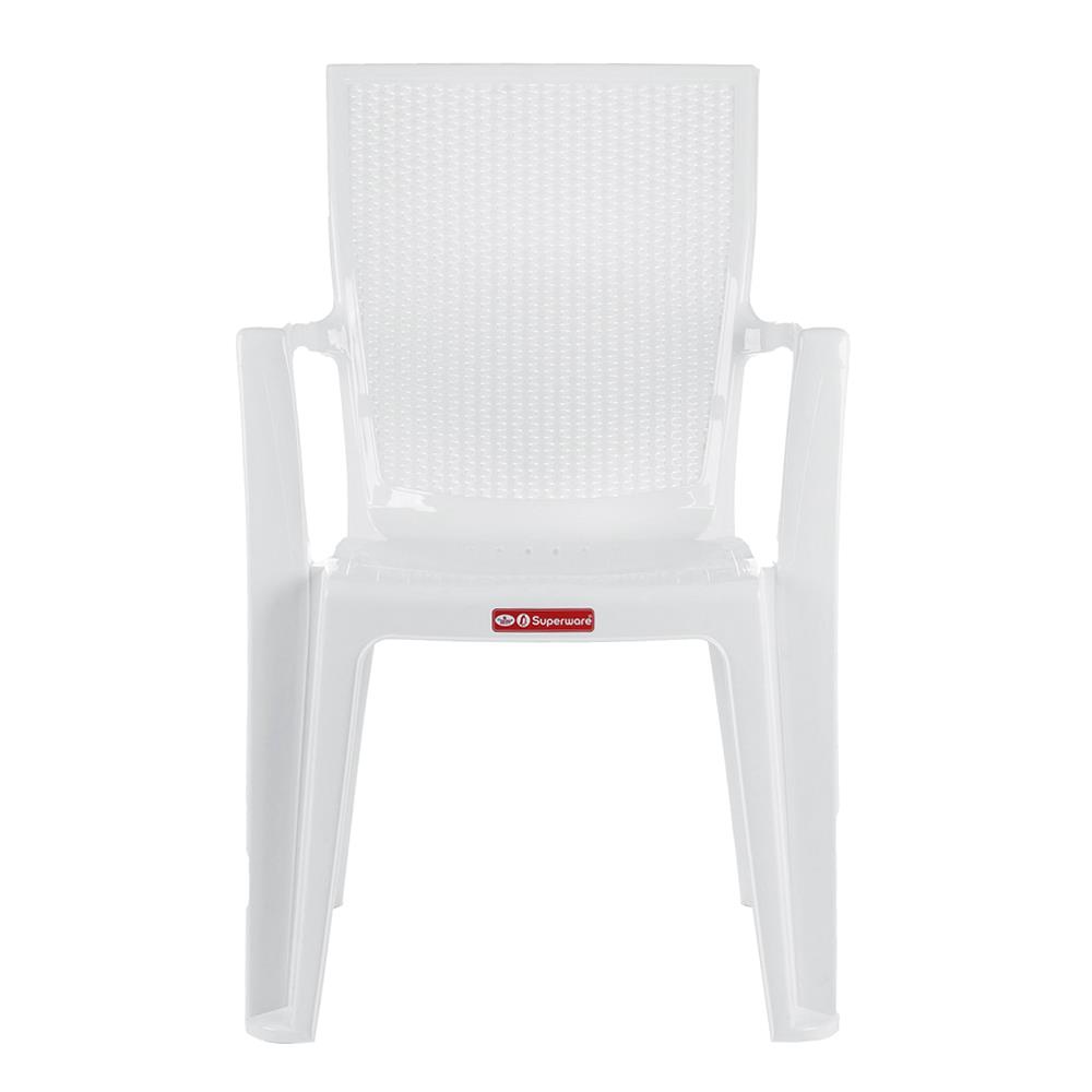 เก้าอี้พนักพิงท้าวแขน SUPERWARE GIAVA ARMCHIR สีขาว