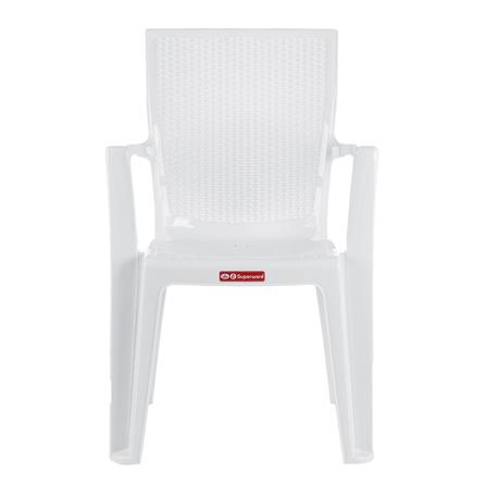 เก้าอี้พนักพิงท้าวแขน SUPERWARE GIAVA ARMCHIR สีขาว_1