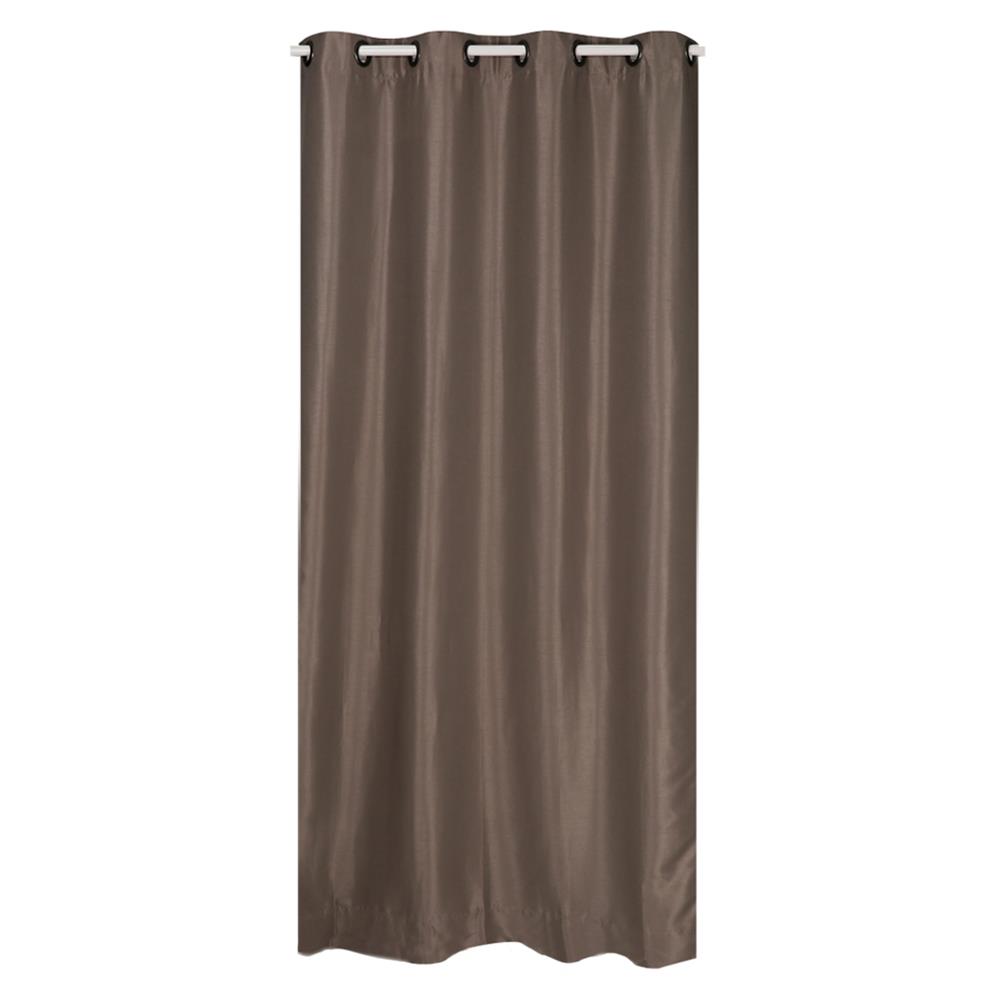 ม่าน EYELET HOME LIVING STYLE SILKY UV 140X250 ซม. สีน้ำตาล