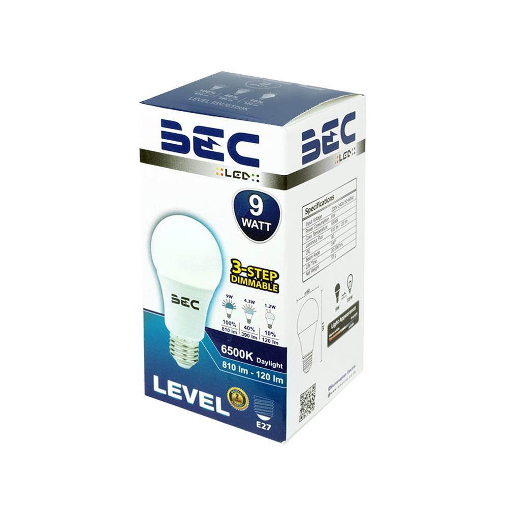 หลอด LED BEC BULB 3 STEP E27 9 วัตต์ DAYLIGHT