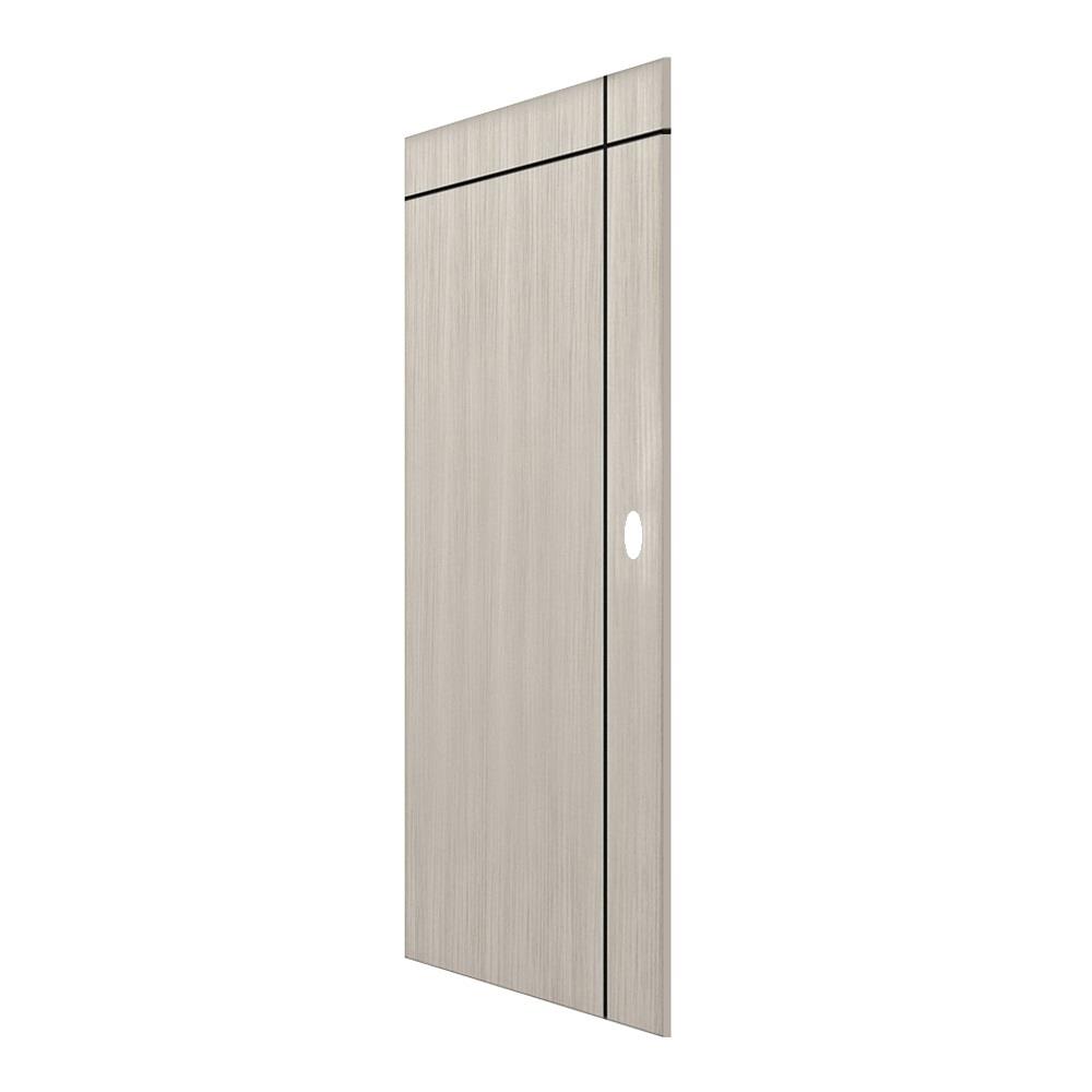 ประตูภายใน UPVC เจาะลูกบิด PARAZZO PUN06 90x220 ซม. สีเทา